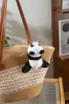 Very precious, soft and fragrant, panda magnetic fridge magnet, plush doll, toy table companion doll, cute and fun, ideal for gifting, magnetic plush doll, switch decoration, home cute wall-mounted style Specification image
